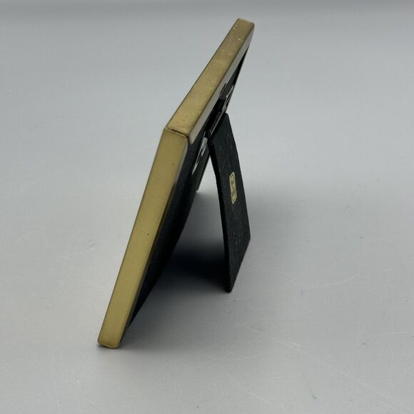 Vintage Brass Glass Apple Desk or Wall Hanging Photo Frame Korea 1980s Kitschy - Picture 4 of 8